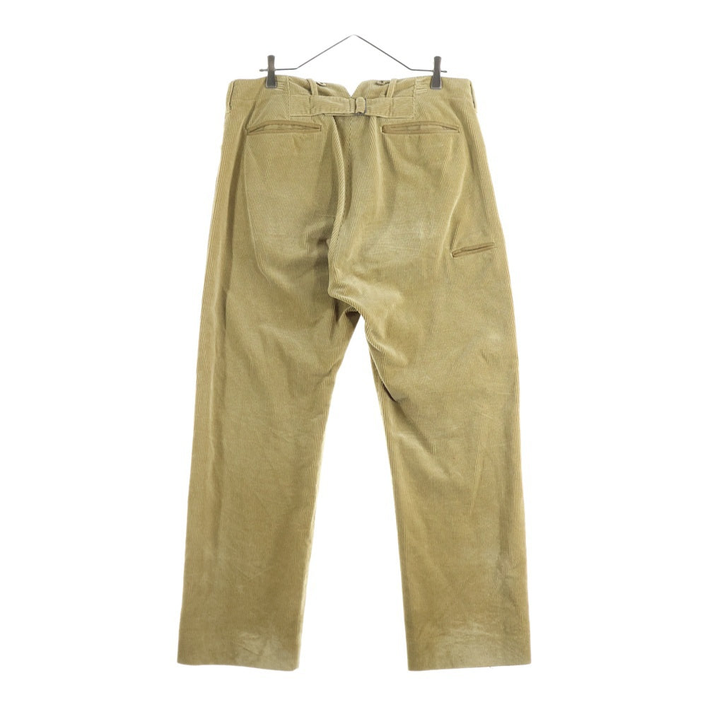 HUMAN MADE(ヒューマンメイド) CORDUROY PANTS ボタンデザイン コーデュロイパンツ ベージュ HM28PT019