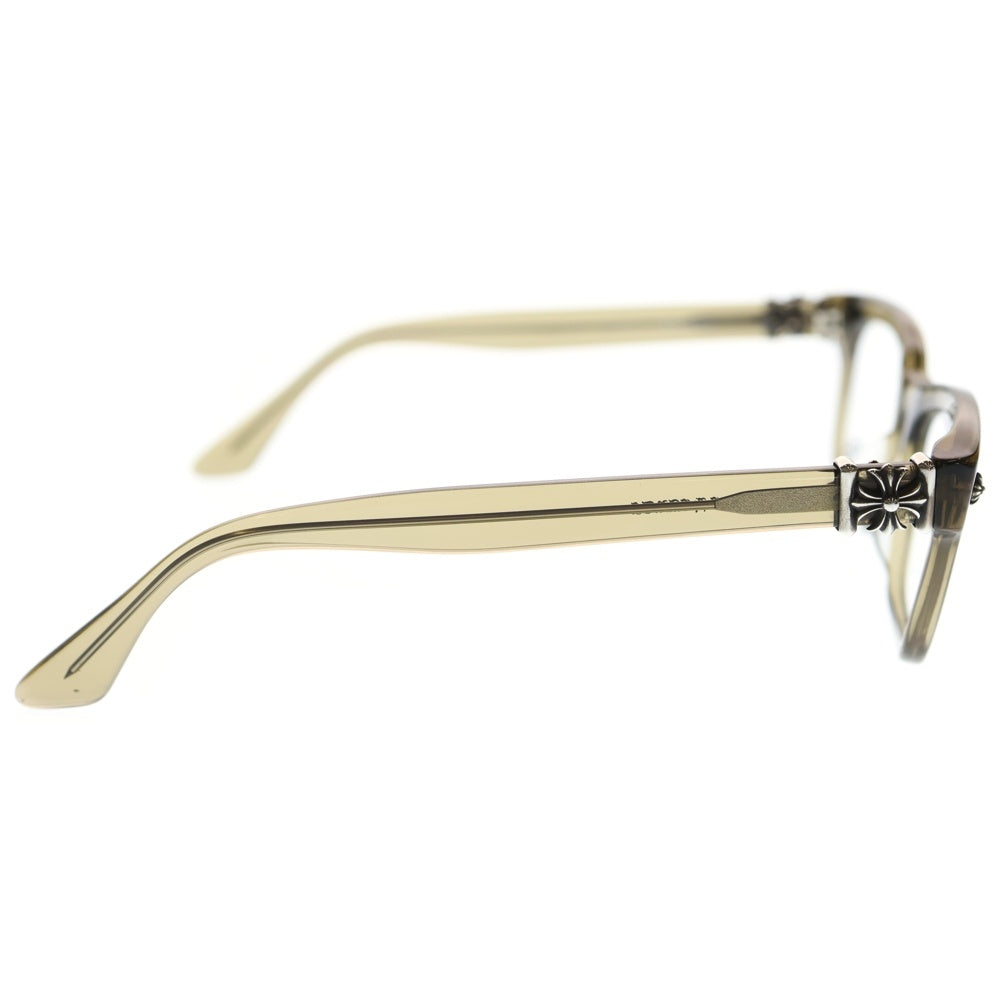 CHROME HEARTS(クロムハーツ) VAGILANTE CHプラス テンプルウェリントン メガネ アイウェア カーキ