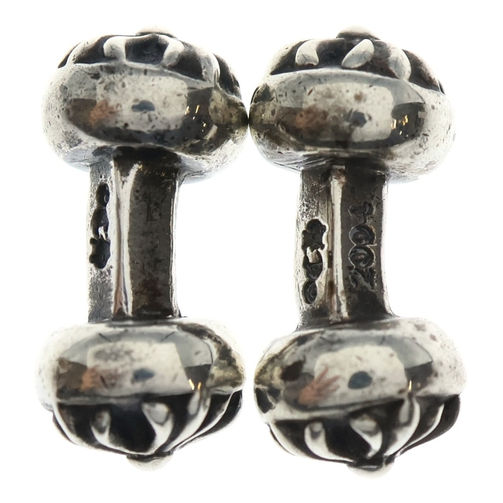 CHROME HEARTS(クロムハーツ) CH Dumbbells Cuffsx CHモチーフ バーベル ペア カフス シルバー
