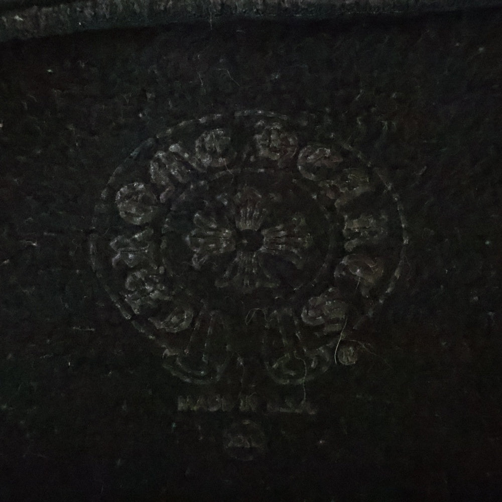CHROME HEARTS(クロムハーツ) Horseshoe Crewneck Sweatshirt ホースシュープリント 袖フローラル クルーネックスウェットトレーナー ブラック