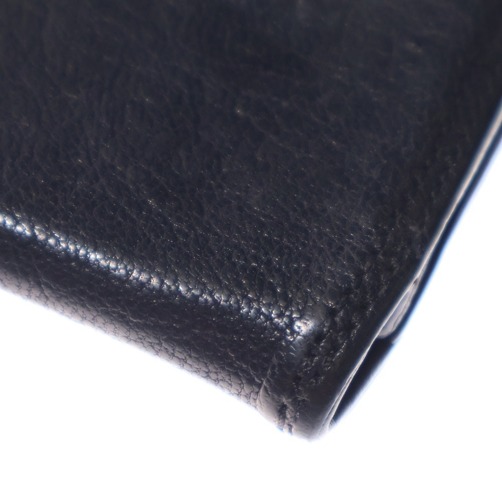 CHROME HEARTS(クロムハーツ) CARD CASE グロメット付きレザーカードケース ブラック/ネイビー