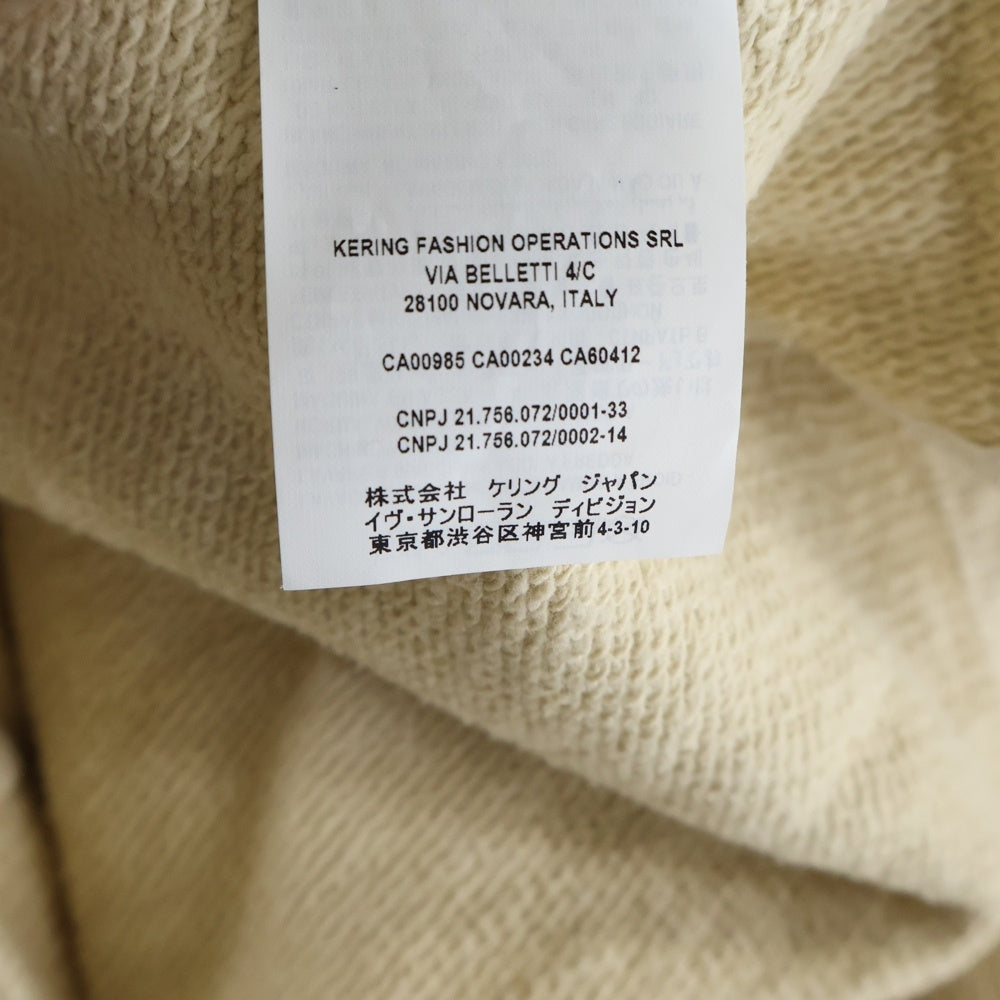 SAINT LAURENT PARIS(サンローランパリ) 635997 YBWM2 クラッシュ加工カーディガン ベージュ
