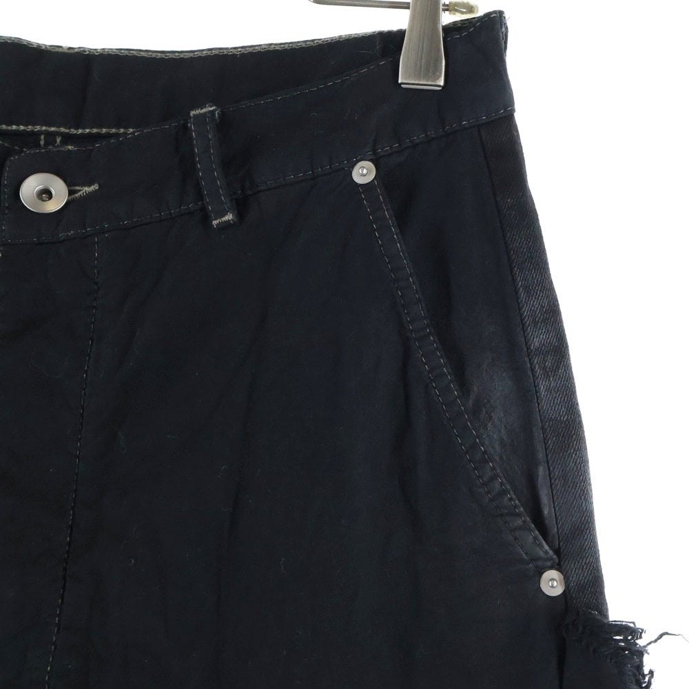 Rick Owens(リックオウエンス) JORIS TROUSER ドッキングフレアデニムパンツ ブラック