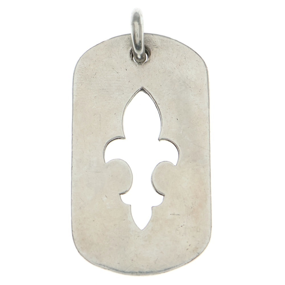 CHROME HEARTS(クロムハーツ) D TAG LRG CO CRS カットアウトフレア ラージ ドッグタグ ネックレストップ シルバー