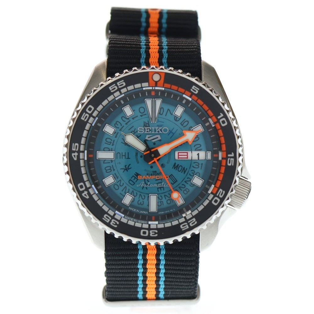 SEIKO(セイコー) 5スポーツ SBSA315 Bamford Limited Edition ブルー文字盤 腕時計シルバー
