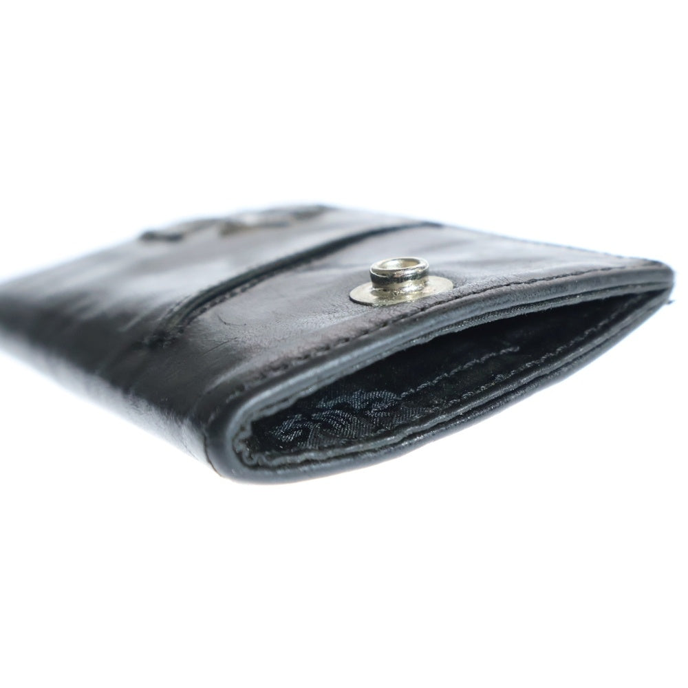 CHROME HEARTS(クロムハーツ) THE WAY I WALK CHプラスパッチレザーカードケース ブラック レディース
