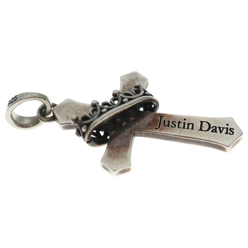 Justin Davis(ジャスティンデイヴィス) CROSS WITH CROWN/STONE クロス