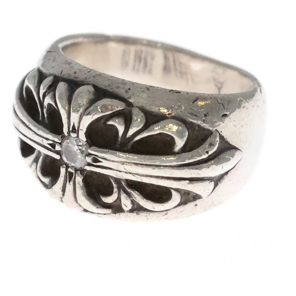 CHROME HEARTS(クロムハーツ) FLRL CRS 1DIA フローラルクロス 1ダイヤ シルバーリング