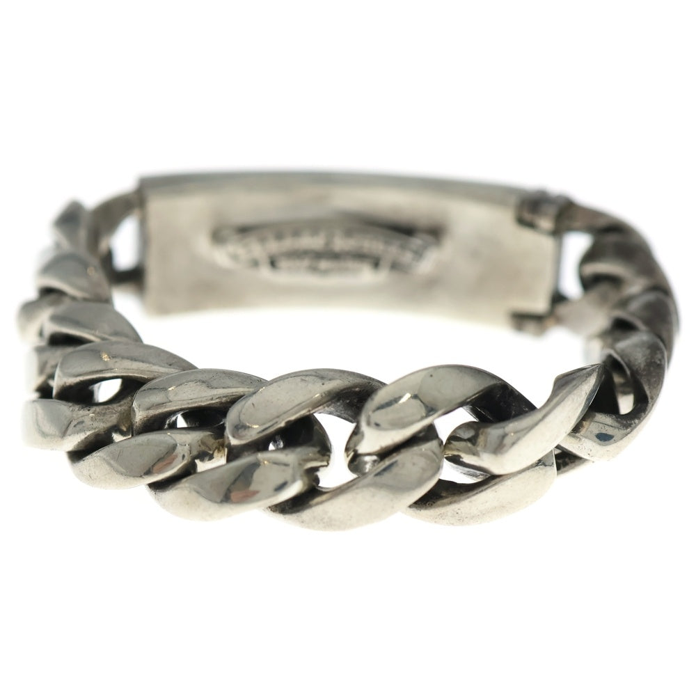 CHROME HEARTS(クロムハーツ) ID FLORAL CRS フローラルクロスIDクラシックリンク クリップ ブレスレット シルバー 11LINK BCA163