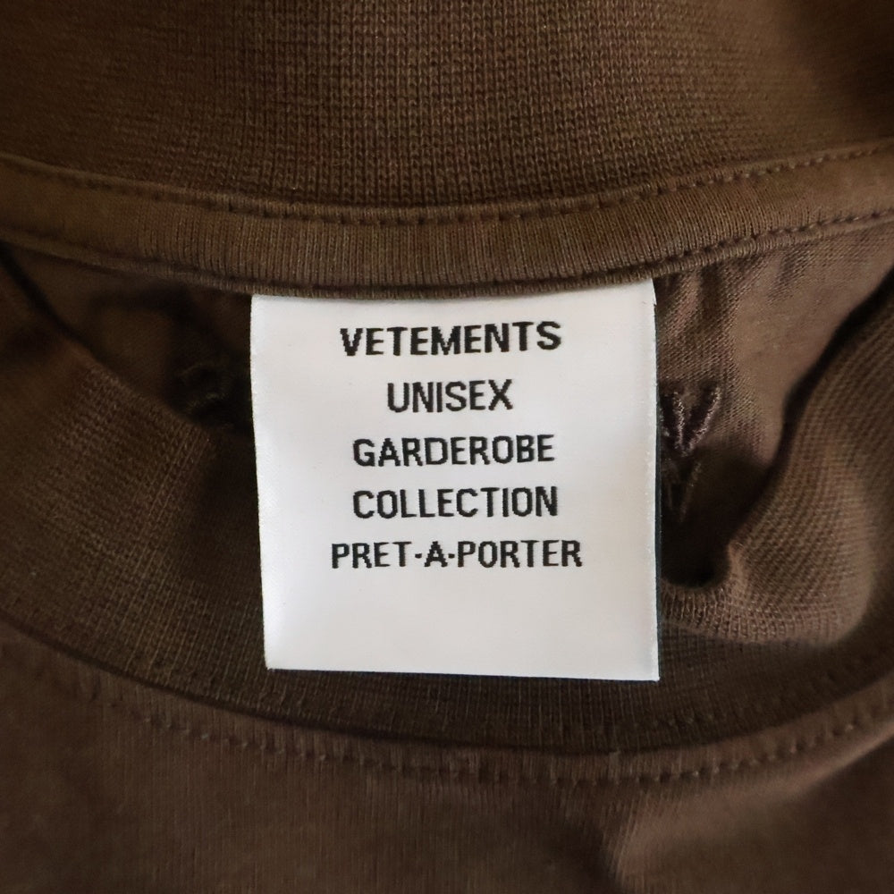 VETEMENTS(ヴェトモン) Travis Scott Cactus Jack Lucky Tee カクタスジャック 半袖Tシャツ カットソー ブラウン