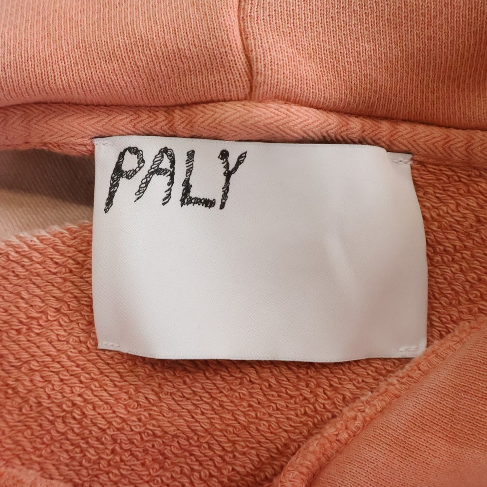 Paly Hollywood(パリーハリウッド) 25AW ヒューマンプリントビジュー装飾プルパーカー フーディー ピンク