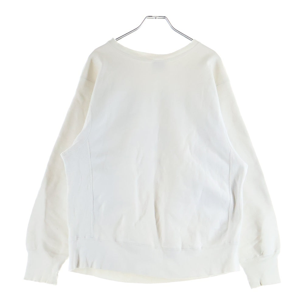 CHAMPION(チャンピオン) 80s REVERSE WEAVE USA製 3段プリント 染み込み スウェット トレーナー ホワイト