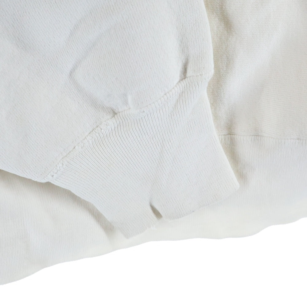 CHAMPION(チャンピオン) 80s REVERSE WEAVE USA製 3段プリント 染み込み スウェット トレーナー ホワイト