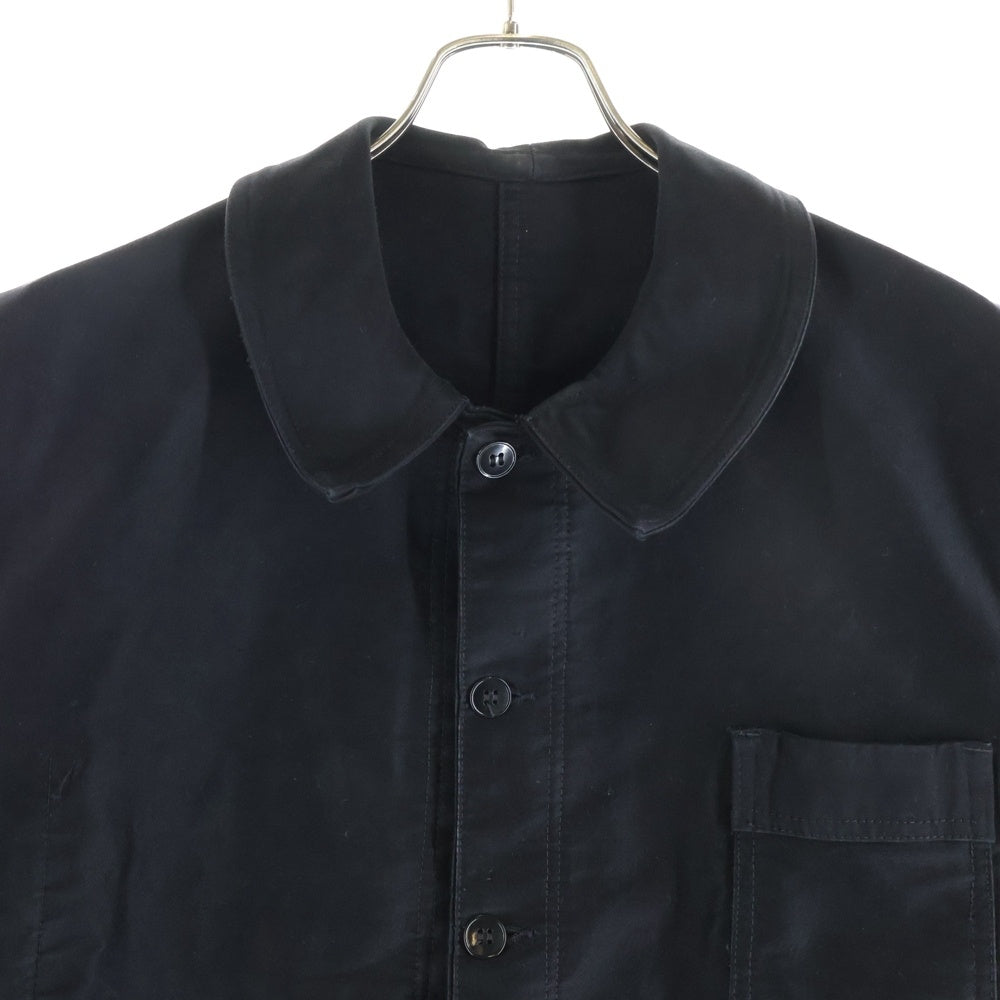 VINTAGE(ヴィンテージ) 40s LE VETEMENT DE FORCE ブラックモールスキン ワークジャケット カバーオール ブラック