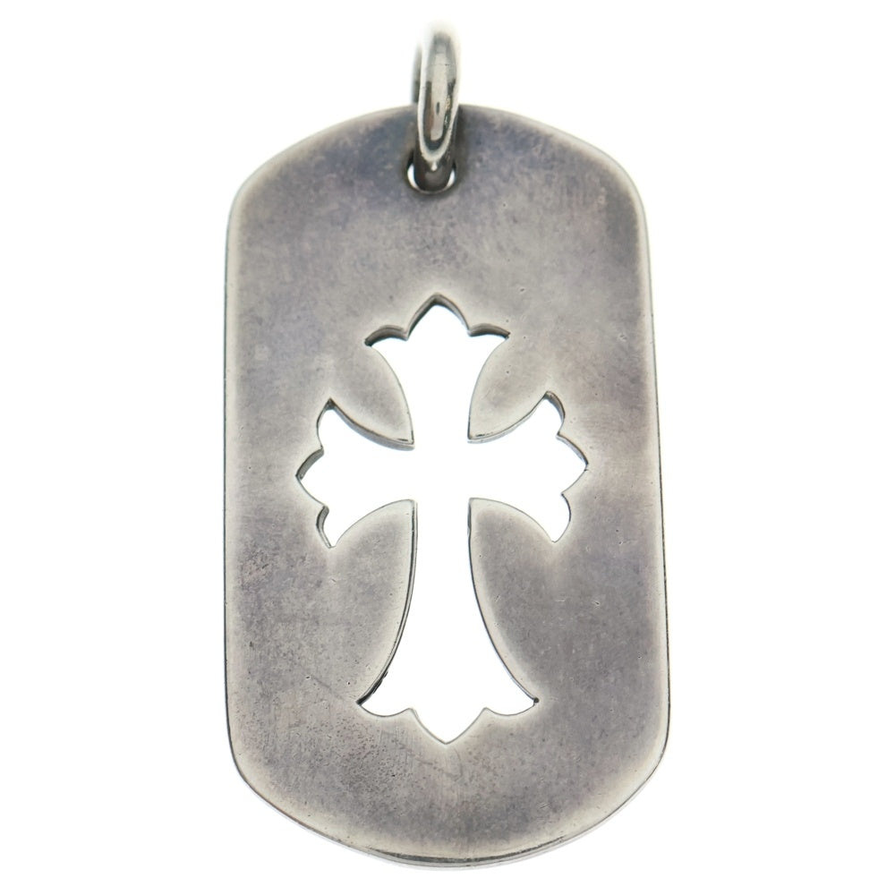 CHROME HEARTS(クロムハーツ) OLD D TAG LRG CO CRS オールド カットアウトクロス オールドラージドッグ タグネックレストップ