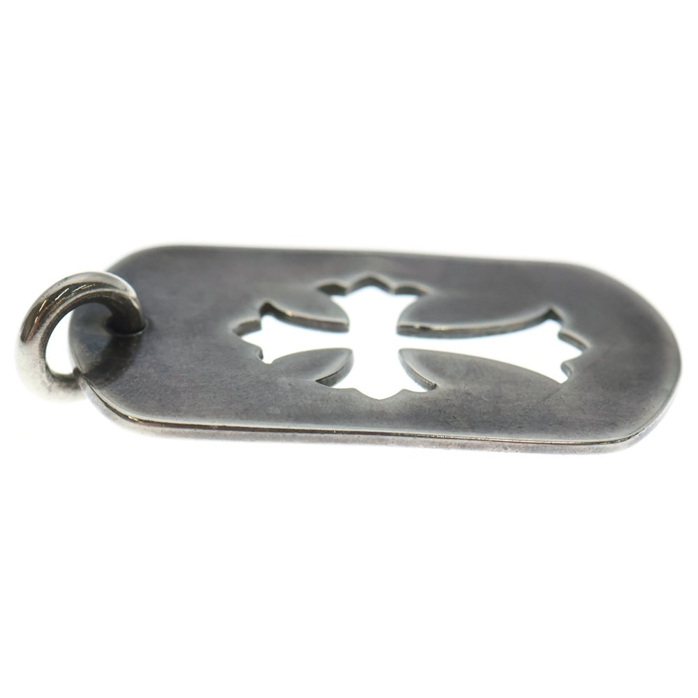 CHROME HEARTS(クロムハーツ) OLD D TAG LRG CO CRS オールド カットアウトクロス オールドラージドッグ タグネックレストップ