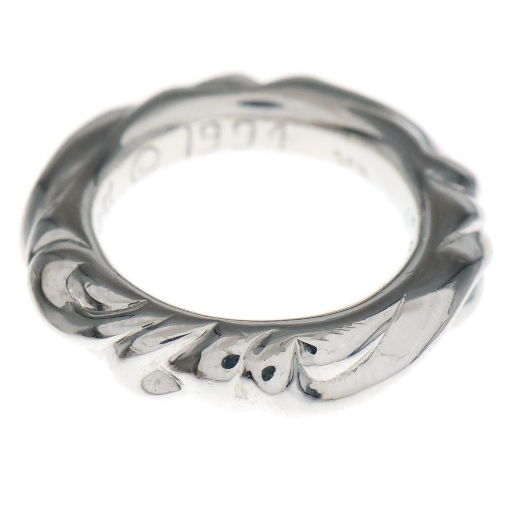 CHROME HEARTS(クロムハーツ) 18KWG SCRL BAND スクロールバンド ホワイトゴールドリング レディース