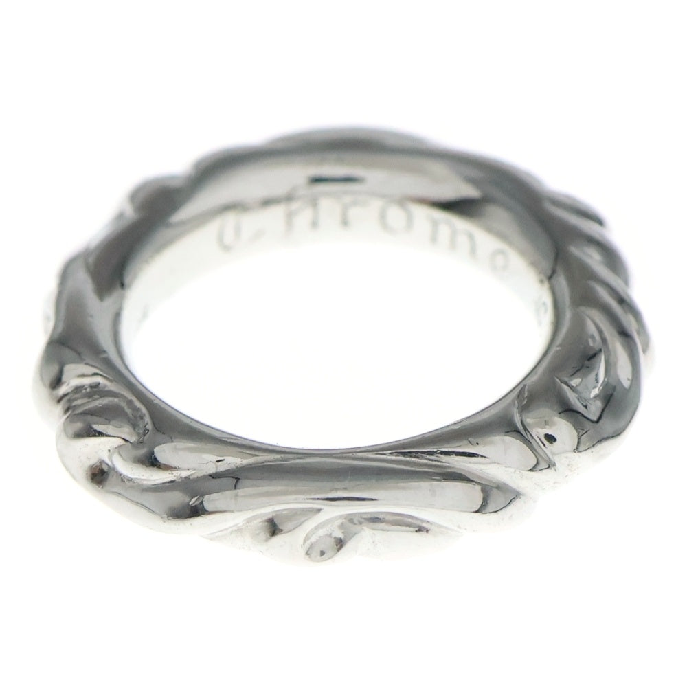 CHROME HEARTS(クロムハーツ) 18KWG SCRL BAND スクロールバンド ホワイトゴールドリング レディース