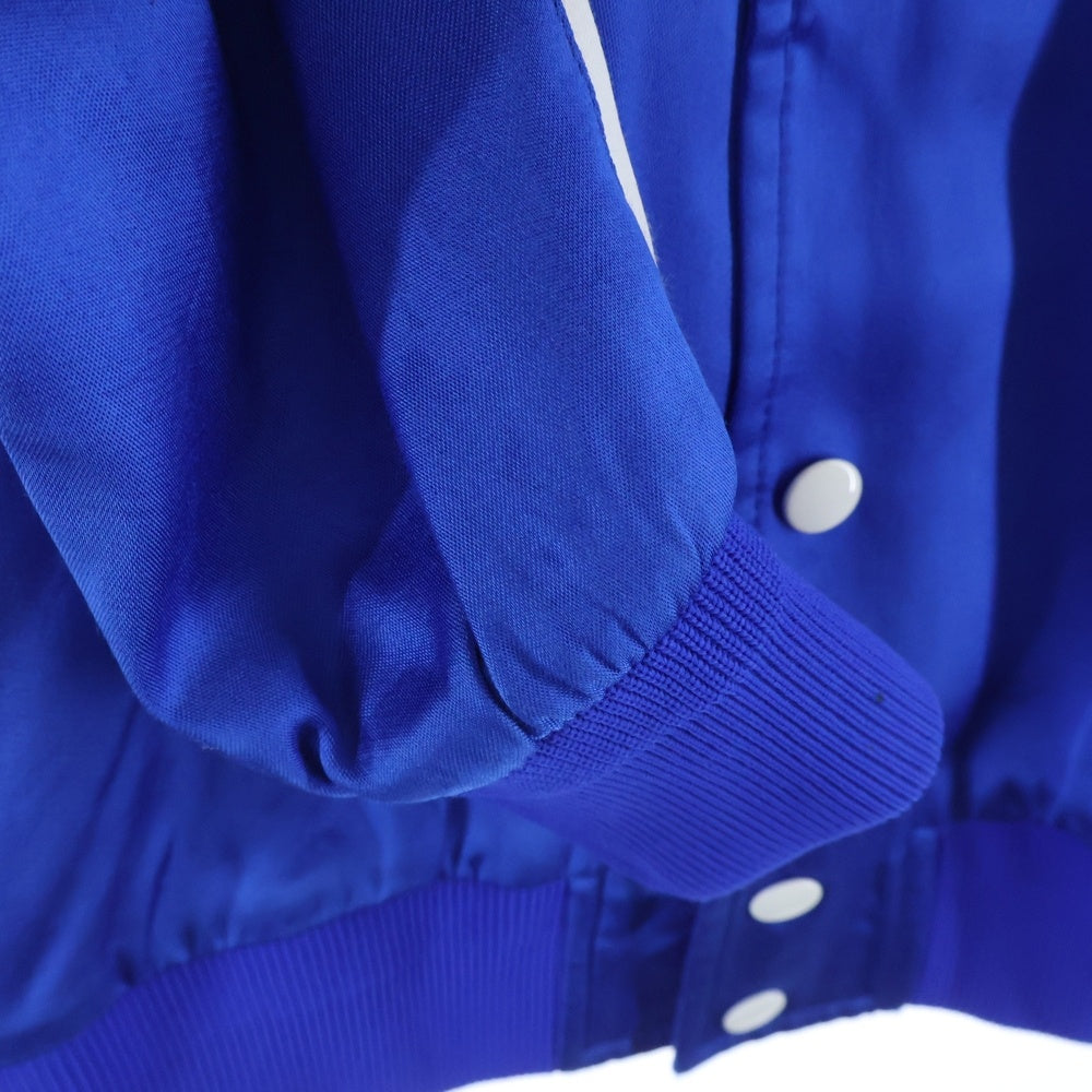 CELINE(セリーヌ) EMBROIDERED TEDDY 2V885164I ロゴ刺繍 サテン テディジャケット ブルー