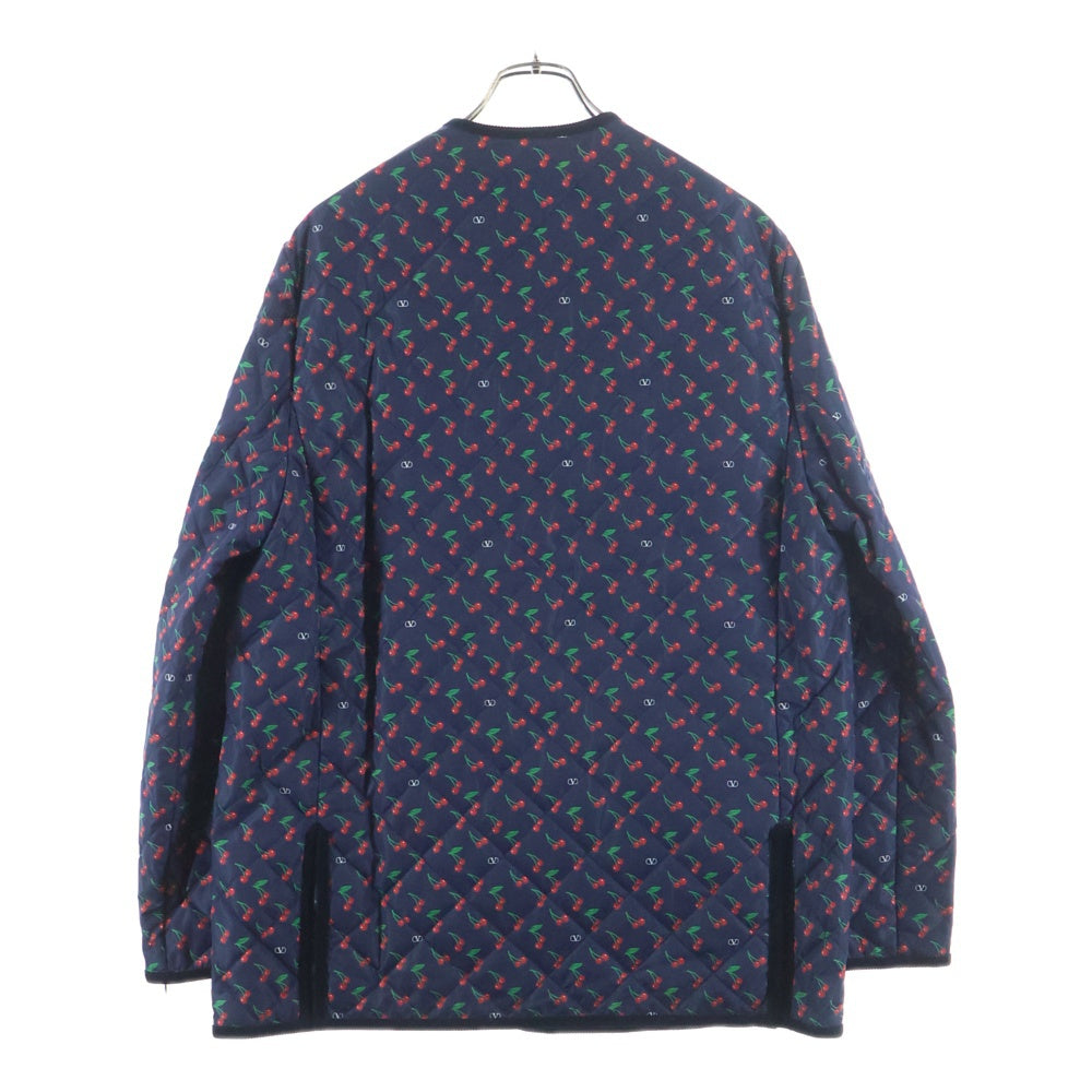VALENTINO(ヴァレンティノ) Cherry Pick Print Jacket 7V3CJK96AWN チェリーピック プリントジャケット ネイビー