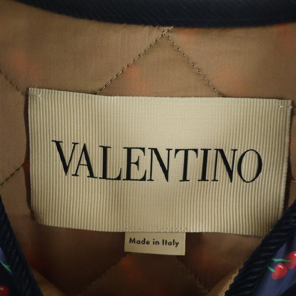 VALENTINO(ヴァレンティノ) Cherry Pick Print Jacket 7V3CJK96AWN チェリーピック プリントジャケット ネイビー