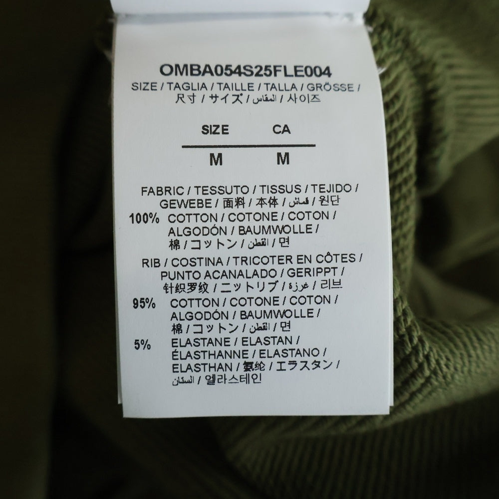 OFF-WHITE(オフホワイト) Logo Printed Crewneck Sweatshirt OMBA054S25FLE004 スウェット トレーナー カーキ