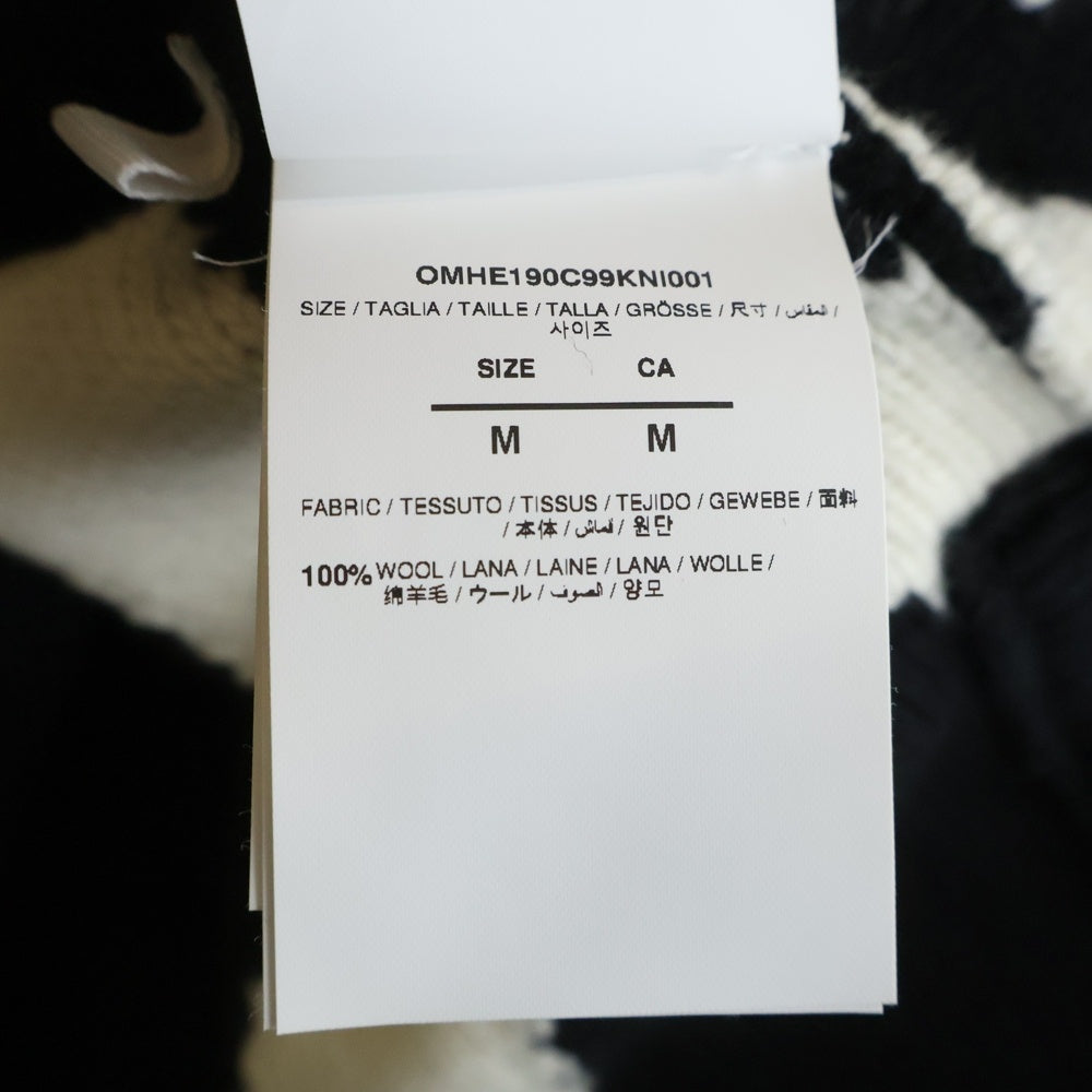 OFF-WHITE(オフホワイト) Sweater OMHE190C99KNI001 ロゴ 長袖ニット セーター ブラック