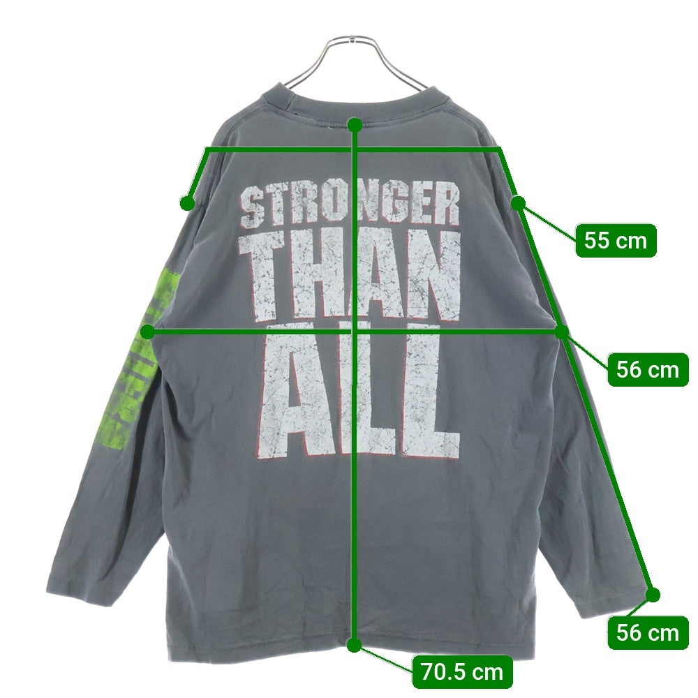 VINTAGE(ヴィンテージ) 90S PANTERA COWBOYS FROM HELL LS TEE パンテラ 長袖カットソー 長袖Tシャツ グレー