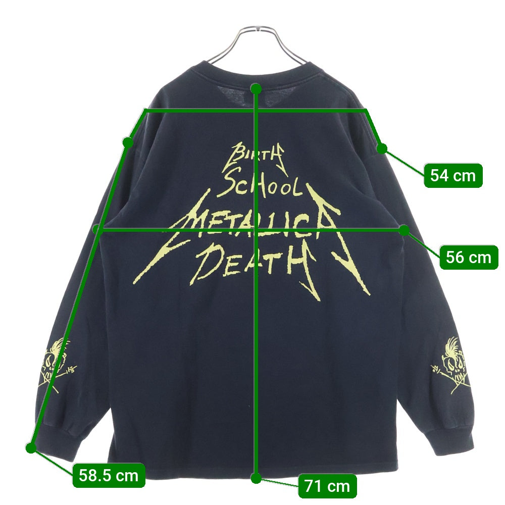 VINTAGE(ヴィンテージ) 90S METALLICA PUSHEAD SIDE LS TEE メタリカ パスヘッド 長袖Tシャツ 長袖カットソー ブラック