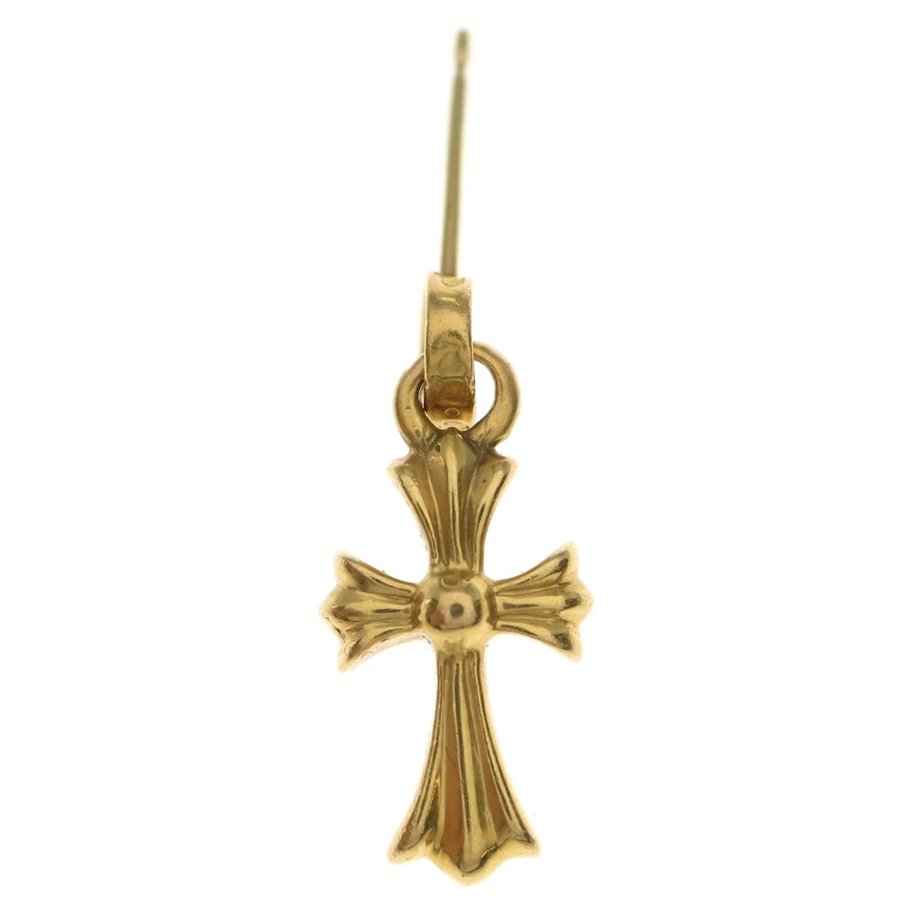 CHROME HEARTS(クロムハーツ) 22K BBY F PPRCHN ベイビーファットクロス ドロップピアス ゴールド