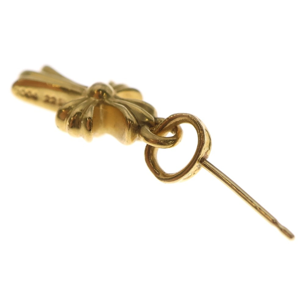 CHROME HEARTS(クロムハーツ) 22K BBY F PPRCHN ベイビーファットクロス ドロップピアス ゴールド