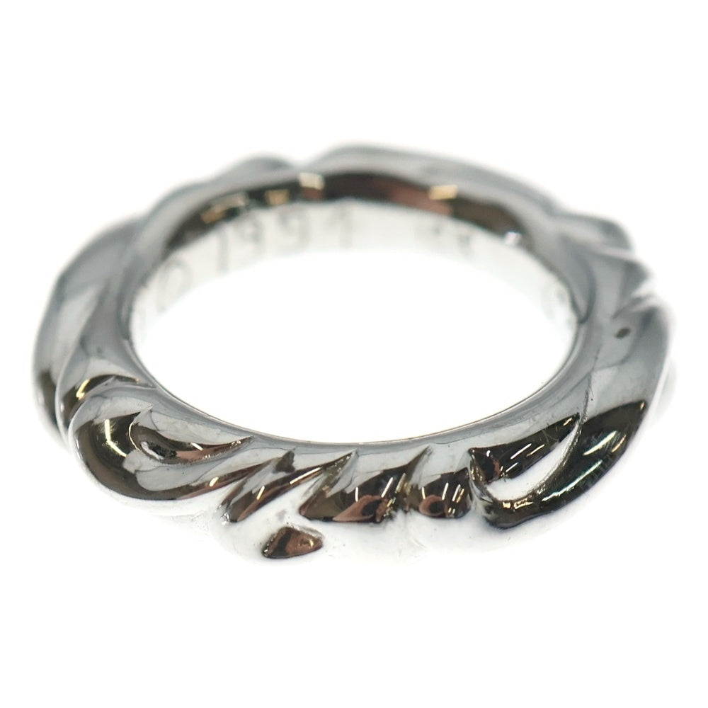CHROME HEARTS(クロムハーツ) 18KWG SCRL BAND スクロールバンド ホワイトゴールドリング