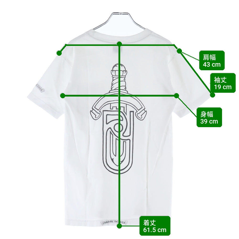 CHROME HEARTS(クロムハーツ) OLD United Arrows exclusive ユナイテッドアローズ 別注 クルーネック 半袖Tシャツ カットソー ホワイト