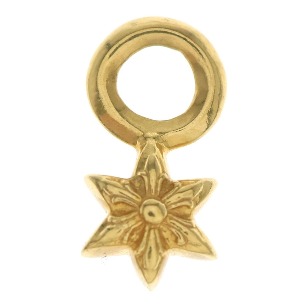 CHROME HEARTS(クロムハーツ) 22K STACK STAR V2 1PD スタースタックチャーム 1P ダイヤ ペンダントトップ ゴールド