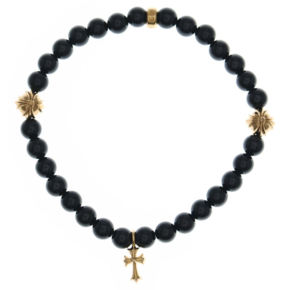 CHROME HEARTS(クロムハーツ) 22k 6mm BEAD 6mmビーズブレス スタック