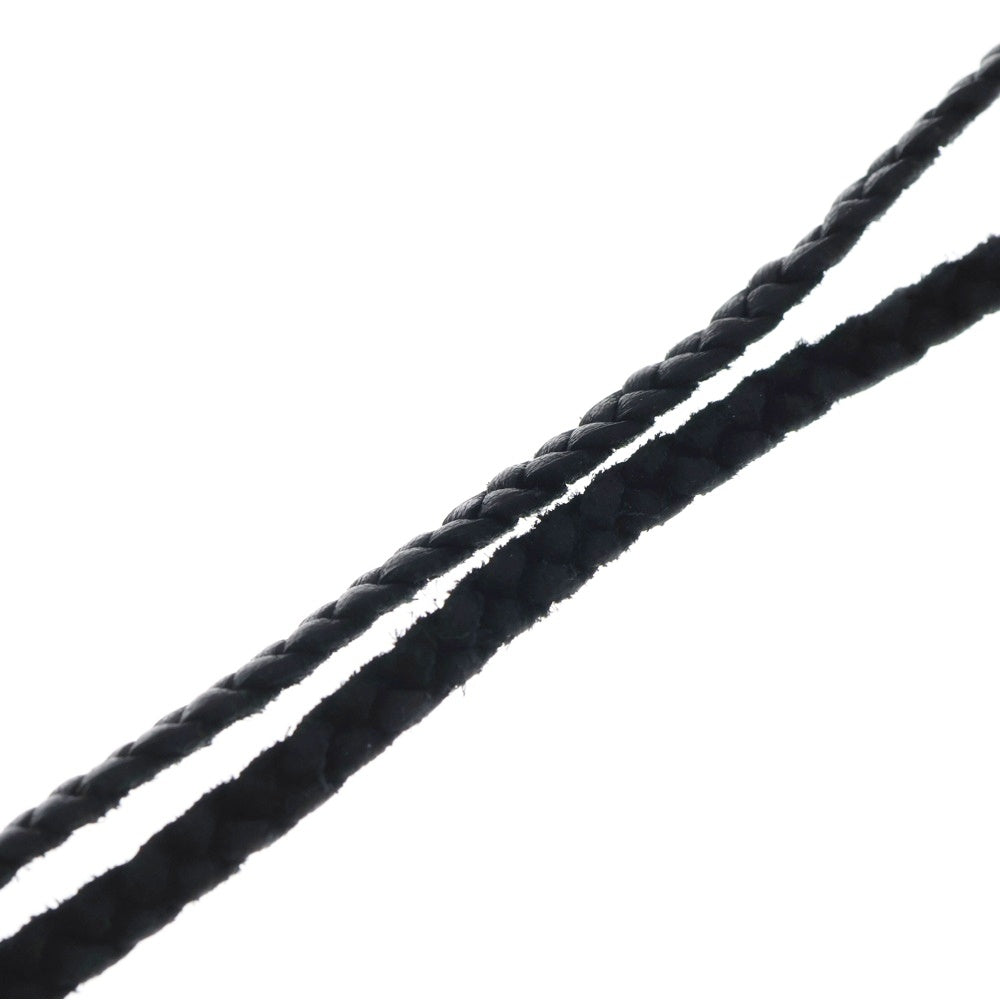 CHROME HEARTS(クロムハーツ) EWLP CROSS BAND アイウェアループ クロスバンド WITH レザーブレード ネックレストップ シルバー/ブラック