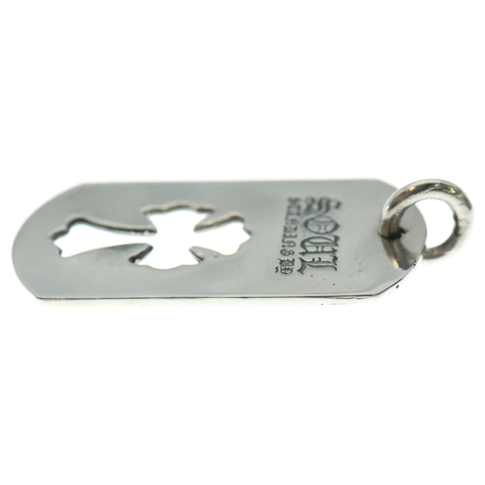 CHROME HEARTS(クロムハーツ) 氷室京介 カットアウトラージドッグタグ シルバーネックレストップ