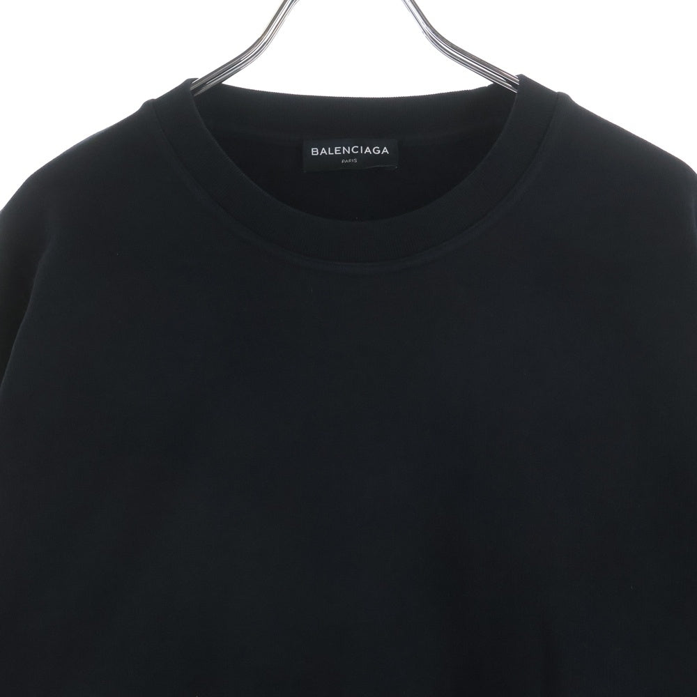 BALENCIAGA(バレンシアガ) 17AW OVERSIZED HOMME CITY オーバサイズ HOMME刺繍 スウェット トレーナー ブラック 485994 TWK22