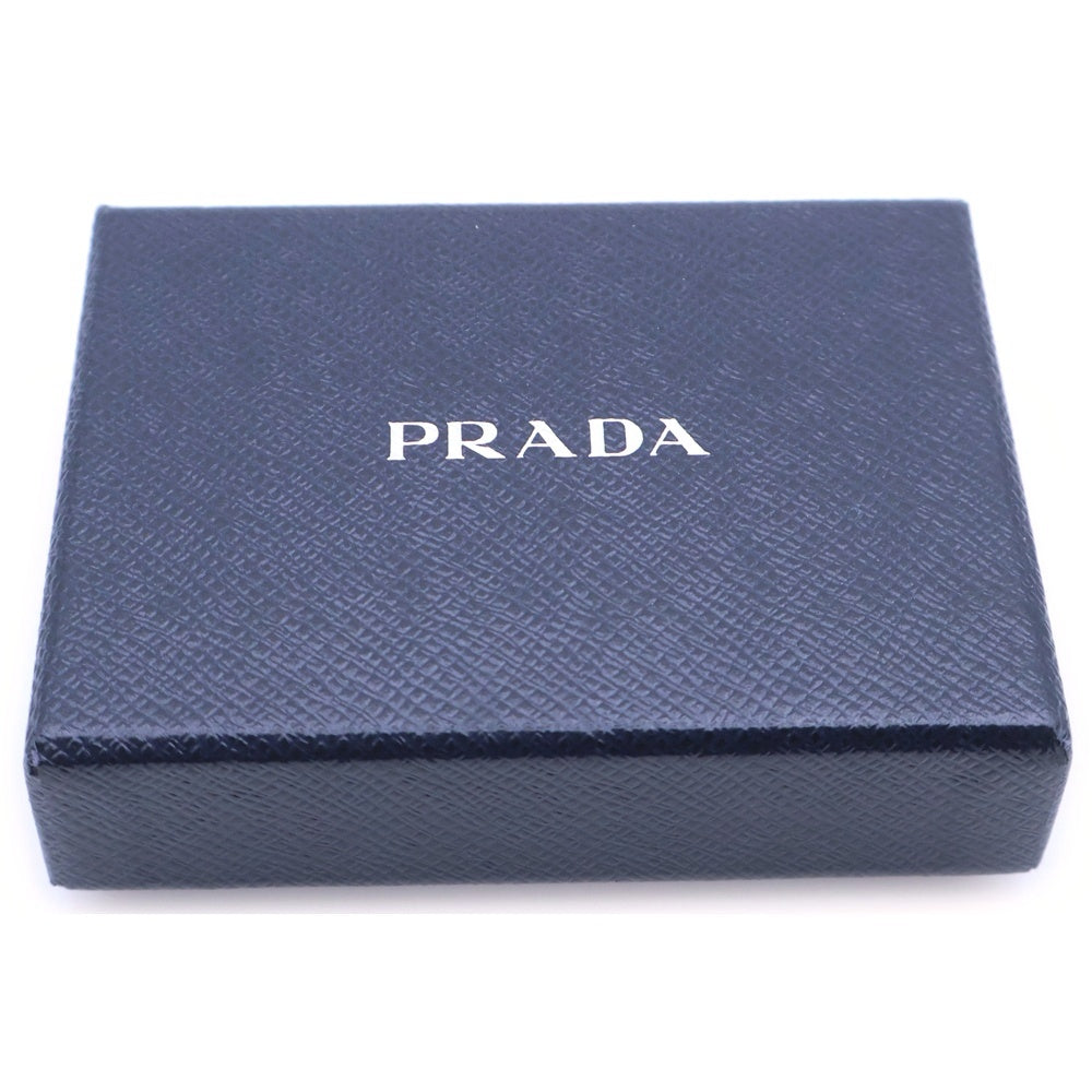 PRADA(プラダ) サフィアーノ レザー キーケース キーリング ネイビー