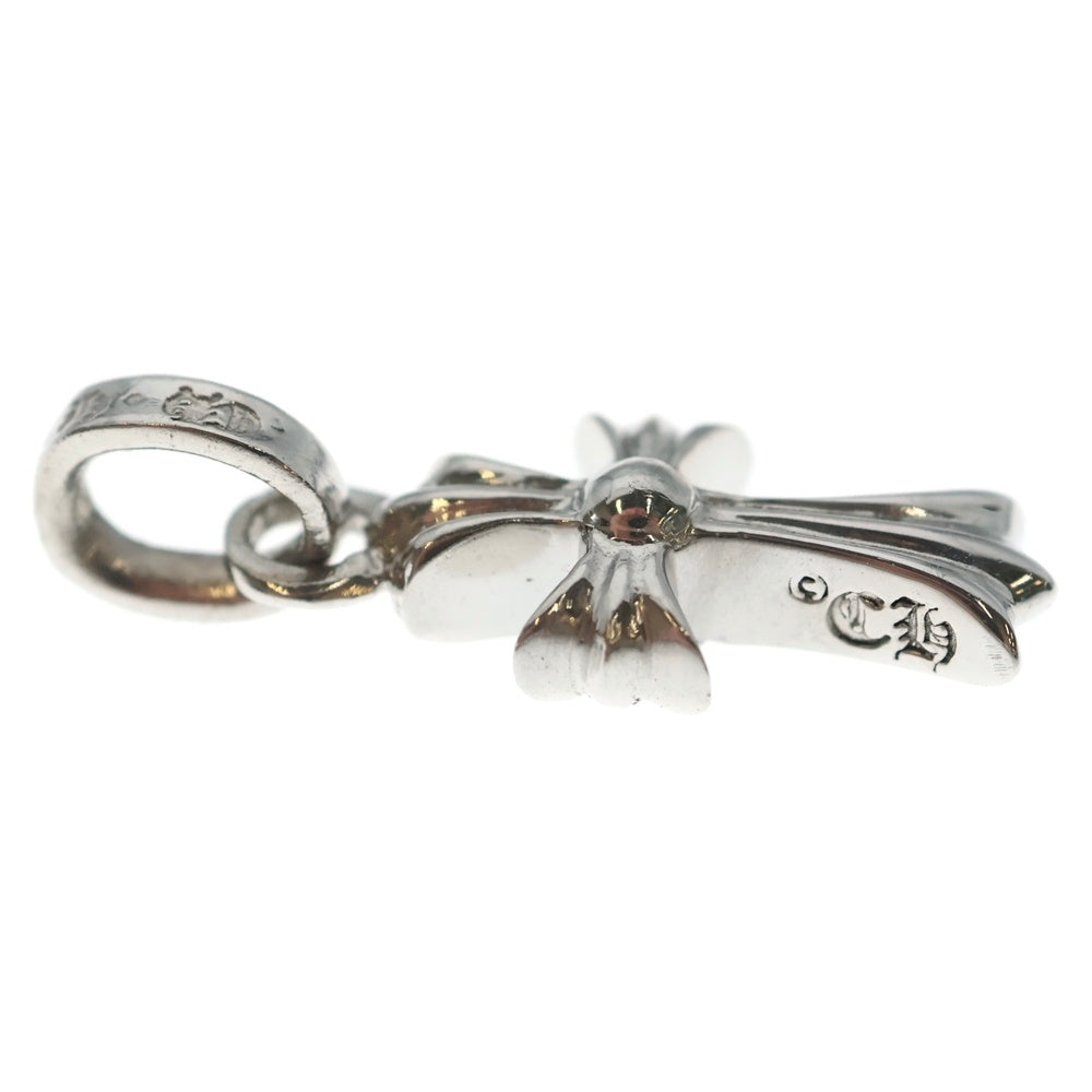 CHROME HEARTS(クロムハーツ) 18KWG CRS BBYFAT ベイビーファットクロス サファイア ペンダントトップ ホワイトゴールド