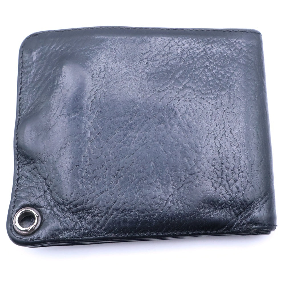 CHROME HEARTS(クロムハーツ) 1SNAP 1スナップ クロス ボールボタン レザーウォレット 財布 ブラック BCA361