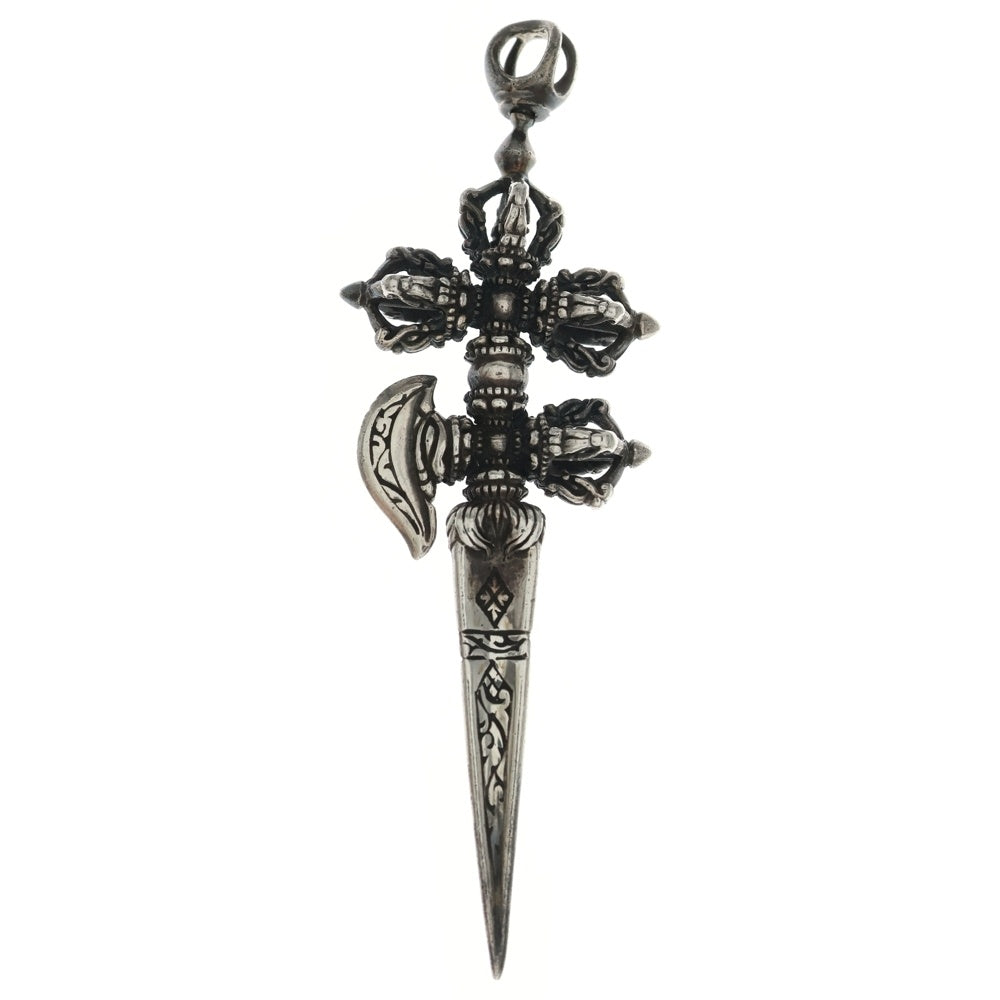 ZOCALO(ソカロ) Bird Double Dorje Kartika Dagger ダブルバード カルティカダガードージェ ネックレストップ シルバー