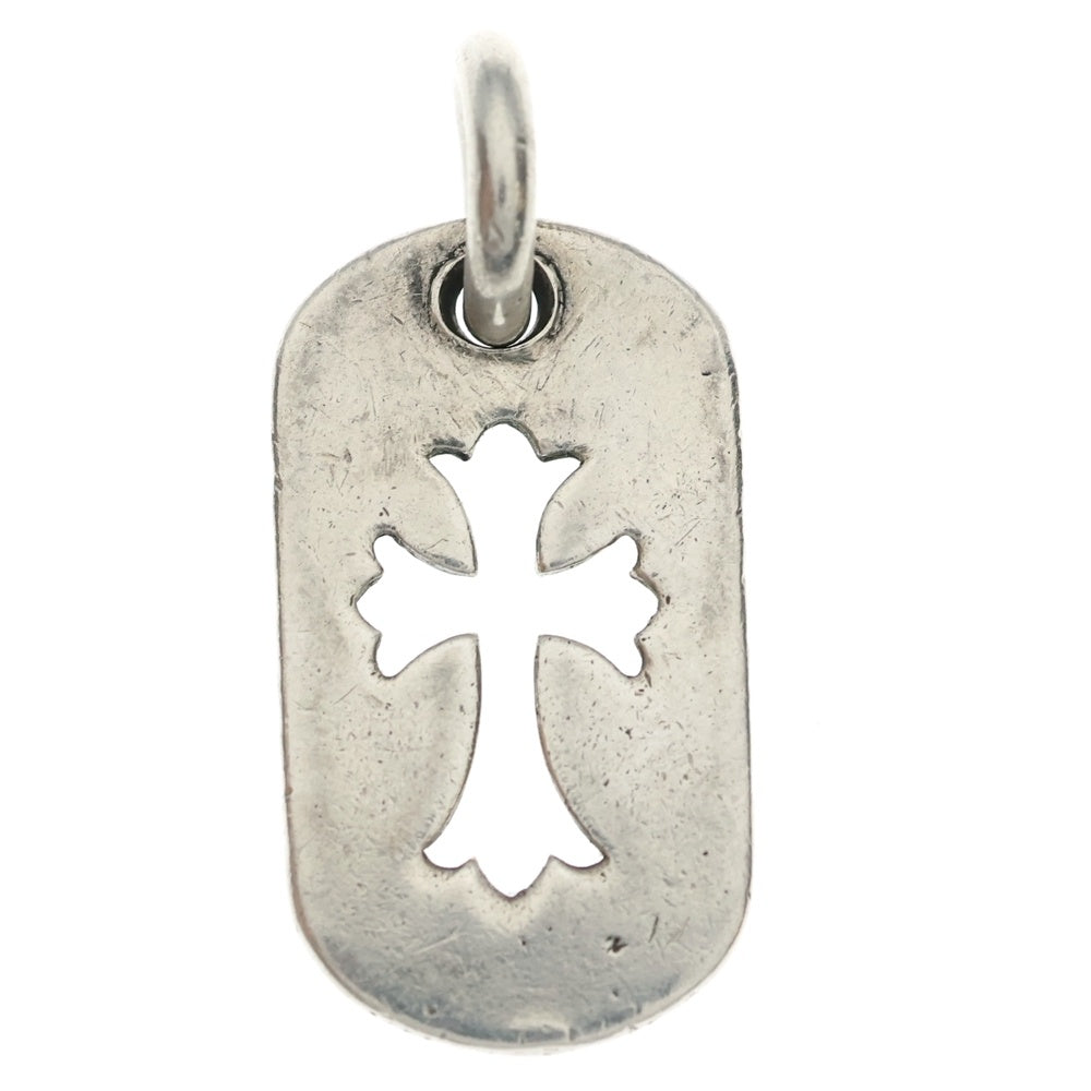 CHROME HEARTS(クロムハーツ) D TAG SML CO CRS OLD カットアウトクロスドッグタグ スモール ペンダントトップ シルバー BCA242