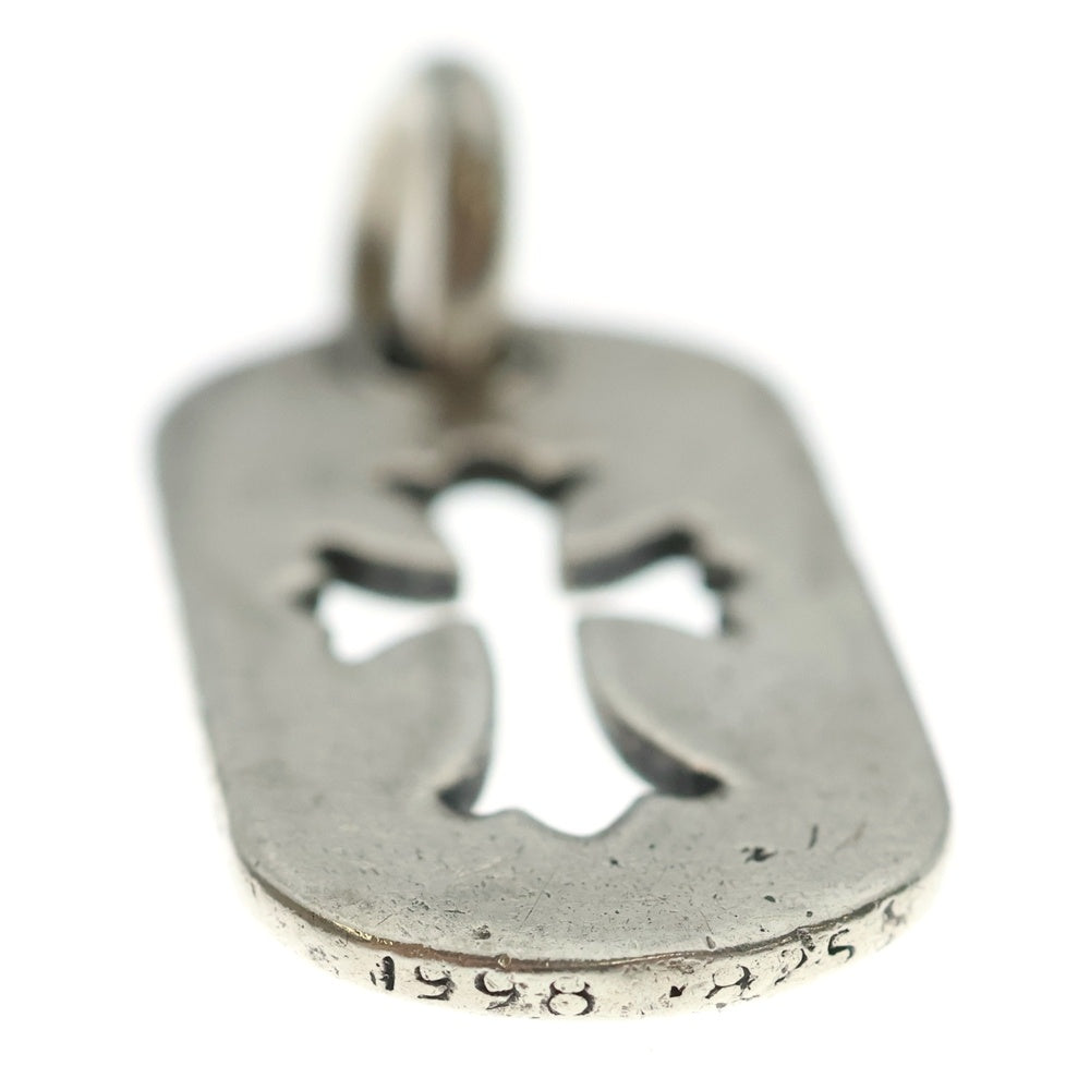 CHROME HEARTS(クロムハーツ) D TAG SML CO CRS OLD カットアウトクロスドッグタグ スモール ペンダントトップ シルバー BCA242
