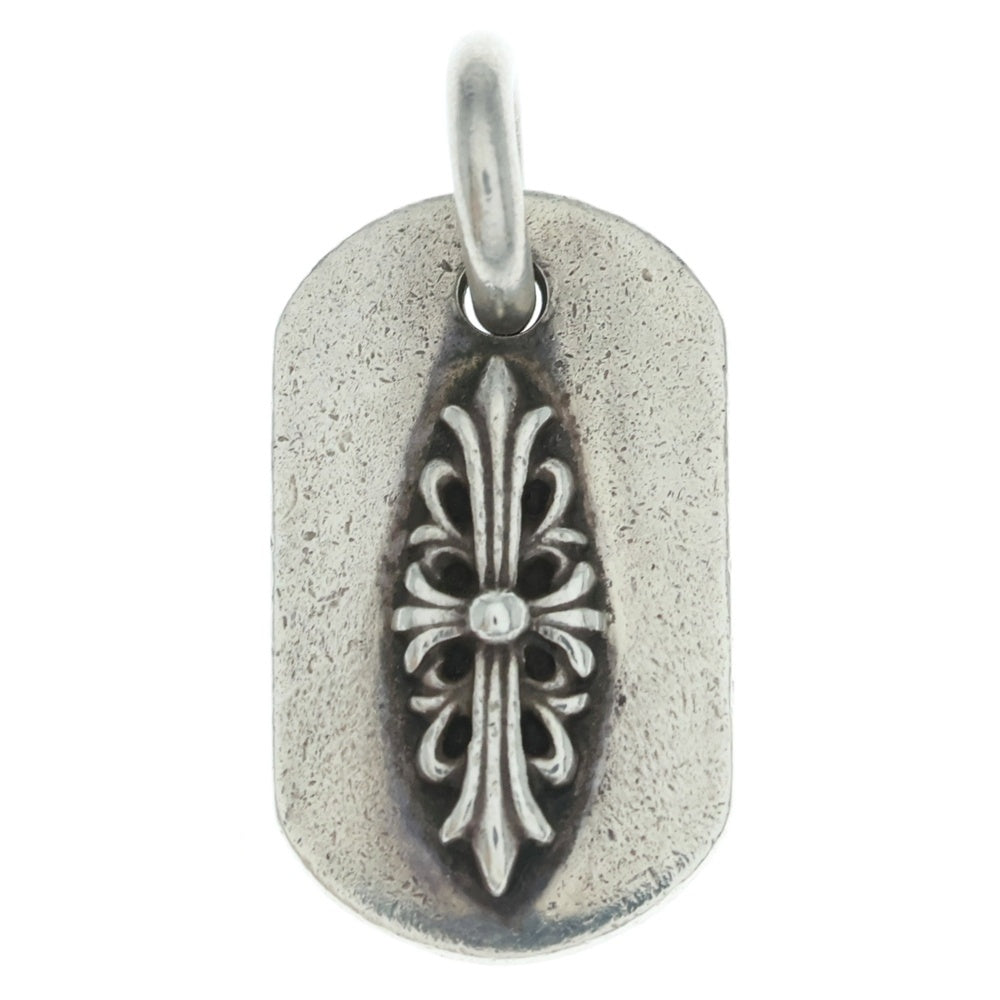 CHROME HEARTS(クロムハーツ) RAISED DOGTAG レイズドドッグタグ チャーム シルバーネックレストップ