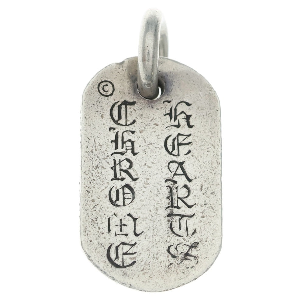 CHROME HEARTS(クロムハーツ) RAISED DOGTAG レイズドドッグタグ チャーム シルバーネックレストップ