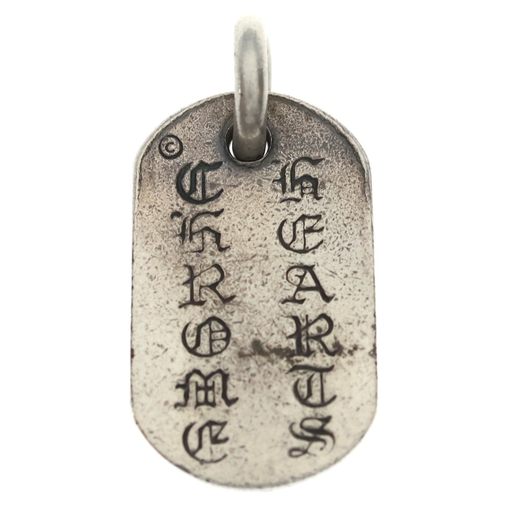 CHROME HEARTS(クロムハーツ) RAISED DOGTAG レイズドドッグタグ チャーム シルバーネックレストップ レディース