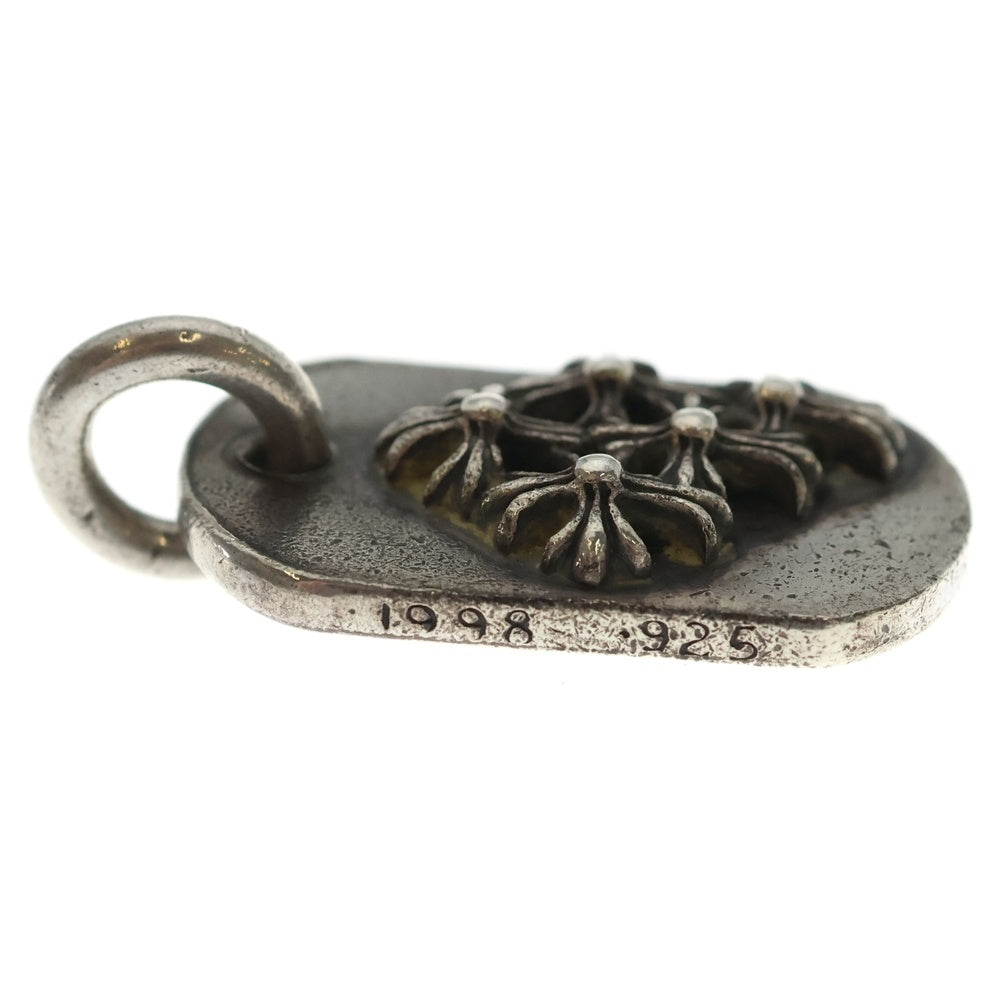 CHROME HEARTS(クロムハーツ) RAISED DOGTAG レイズドドッグタグ チャーム シルバーネックレストップ レディース