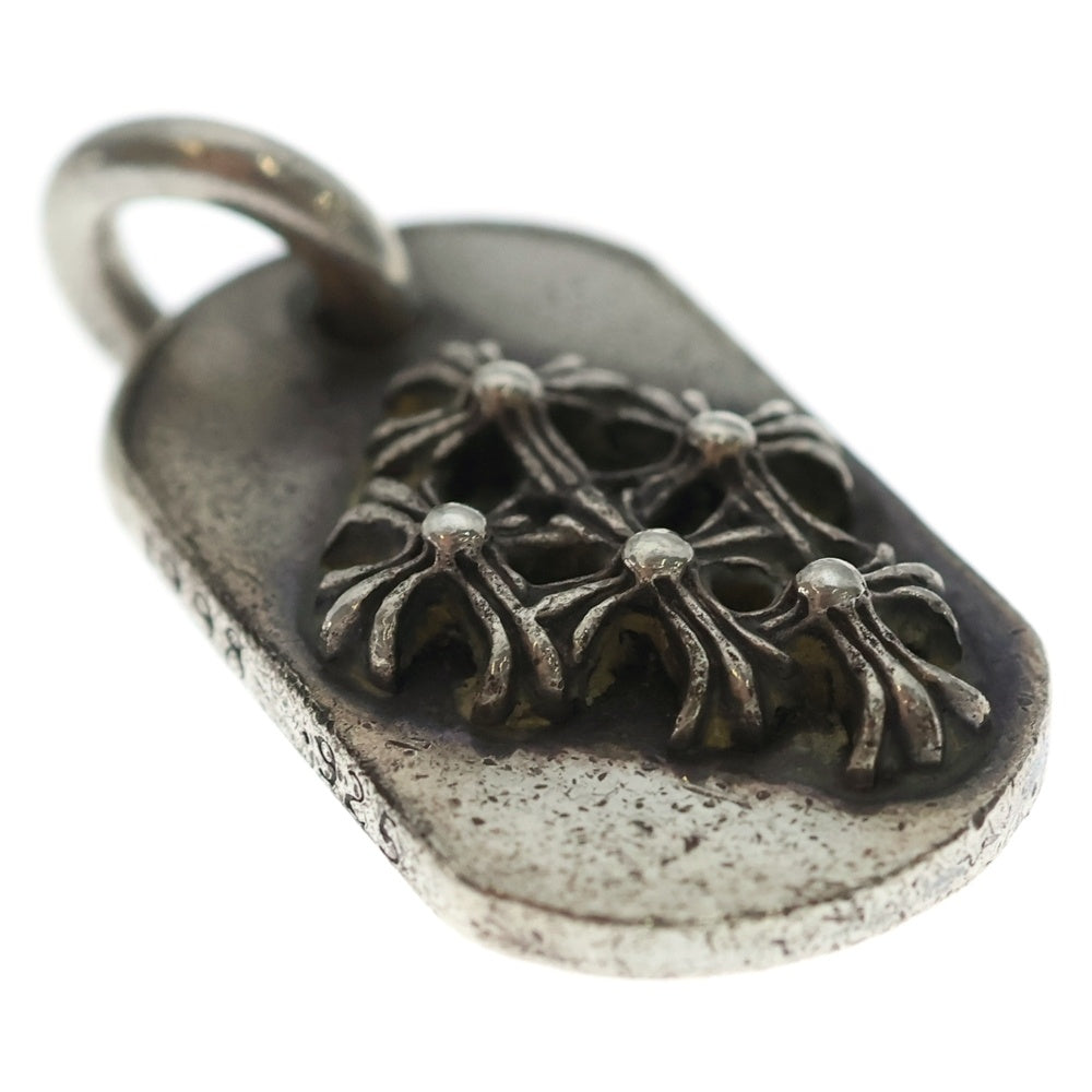 CHROME HEARTS(クロムハーツ) RAISED DOGTAG レイズドドッグタグ チャーム シルバーネックレストップ レディース