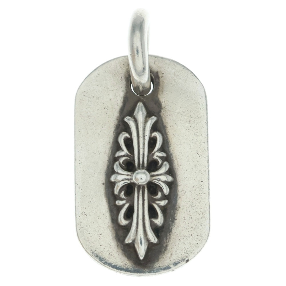 CHROME HEARTS(クロムハーツ) RAISED DOGTAG レイズドドッグタグ チャーム シルバーネックレストップ